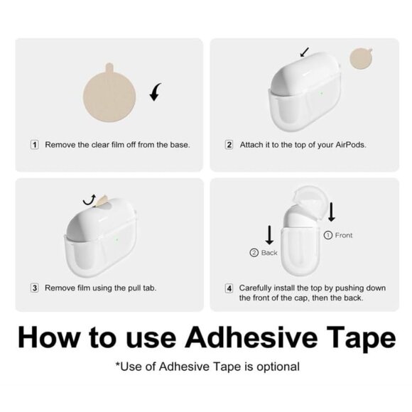 NWT Transparent NEON BLUE Silicone Case for Apple Airpods Pro 2 - Picture 10 of 11